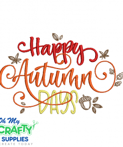 Happy Autumn Days 2021 Embroidery Design