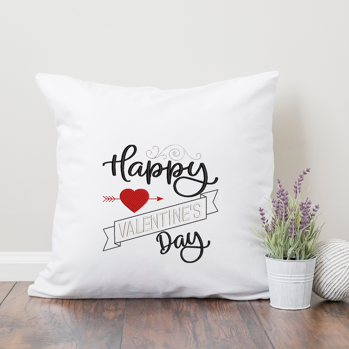 Valentine's Day Arrow 2021 Embroidery Design