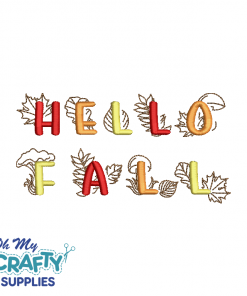 Hello Fall 91021 Embroidery Design