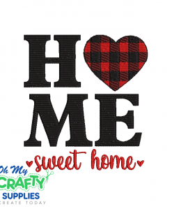 Plaid Home Sweet Home 2021 Embroidery Design