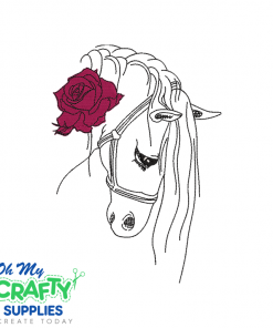 Horse with a Rose 2021 Embroidery Design