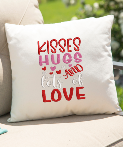Kisses Hugs Lots Love 2021 Embroidery Design
