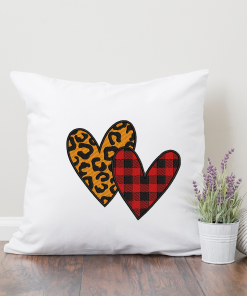 Leopard Plaid Hearts 2020 Embroidery Design