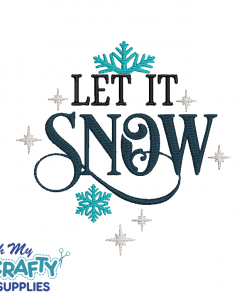 Let It Snow 91421 Embroidery Design