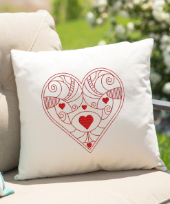 LineArt Heart 2020 Embroidery Design