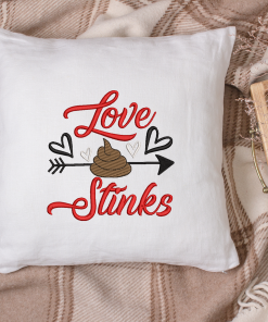 Love Stinks Heart Arrow 2021 Embroidery Design