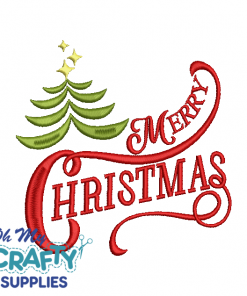 Merry Christmas 12821 Embroidery Design
