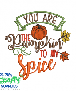 My Pumpkin Spice 2021 Embroidery Design