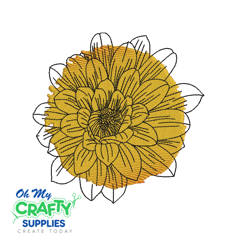 Paint Splash Flowers 2021 Embroidery Design