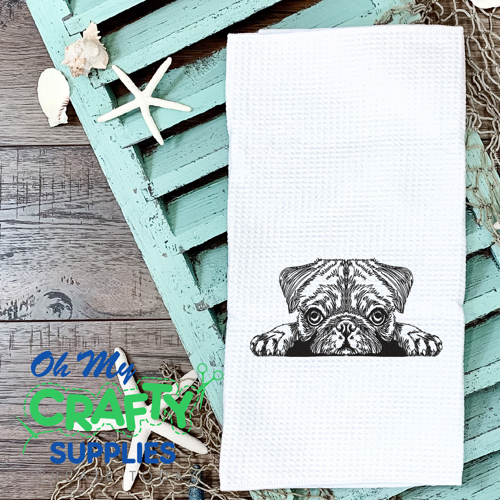 Pug Puppy Dog Sketch 2021 Embroidery Design