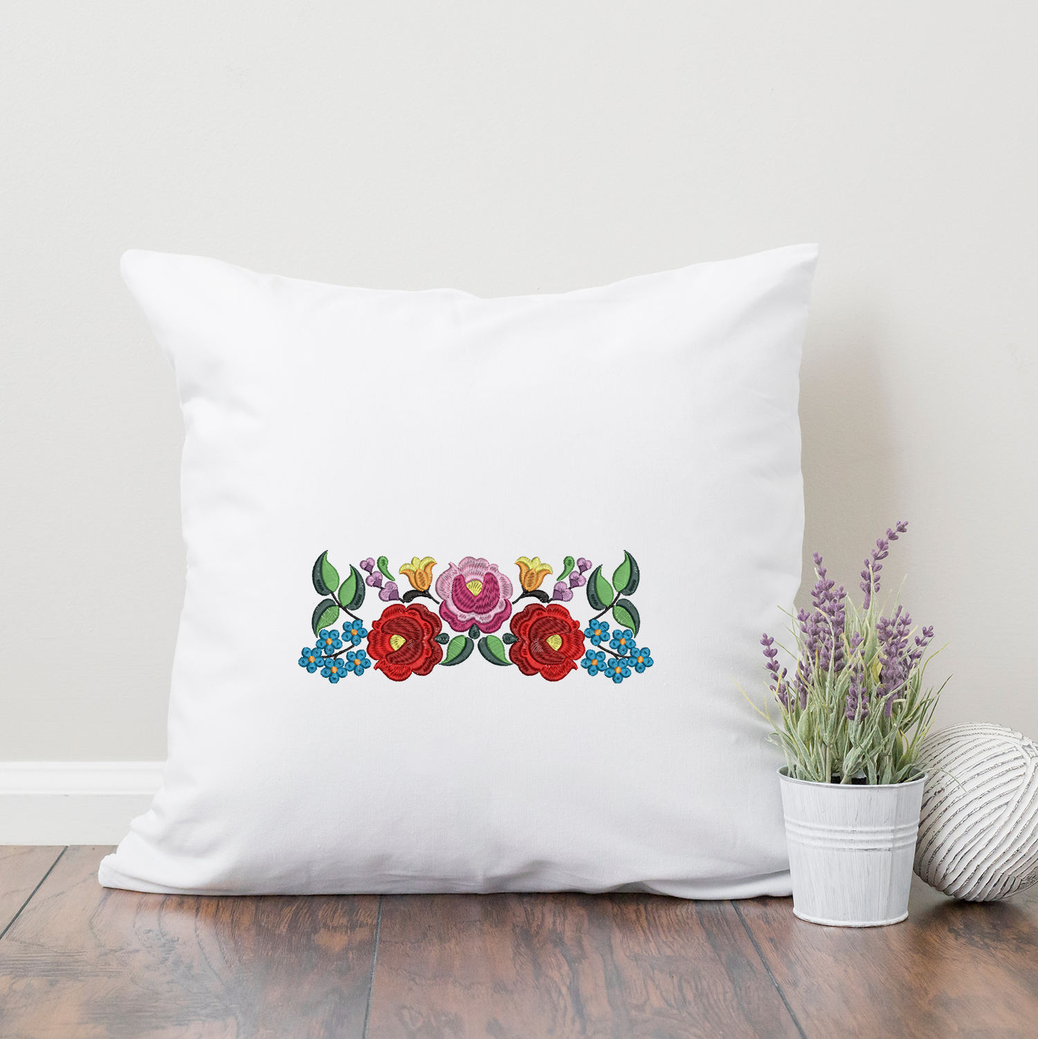 Spanish Floral Arrangement Embroidery Design