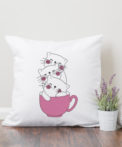 Tea Cup Kittens 2020 Embroidery Design