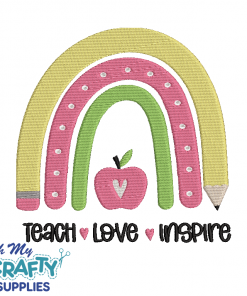 Teach Love Inspire 91421 Embroidery Design