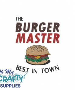 The Burger Master 1221 Embroidery Design