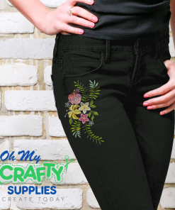 Tropical Flowers Embroidery Design