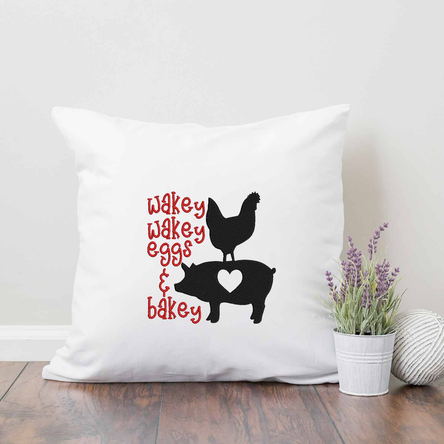 Wakey Wakey 2020 Embroidery Design