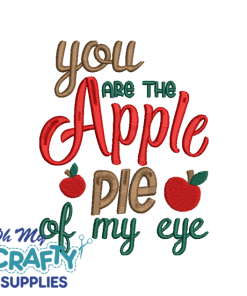 Apple Pie of My Eye Embroidery Design