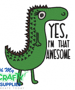 Awesome Crocodile Embroidery Design