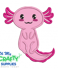 Axolotl Applique 1522 Embroidery Design