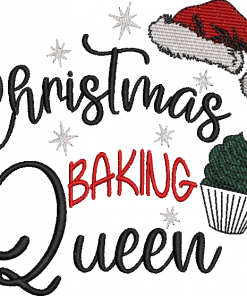 Christmas Baking Queen 1025 Embroidery Design