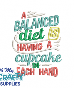 Balanced Diet 624 Embroidery Design