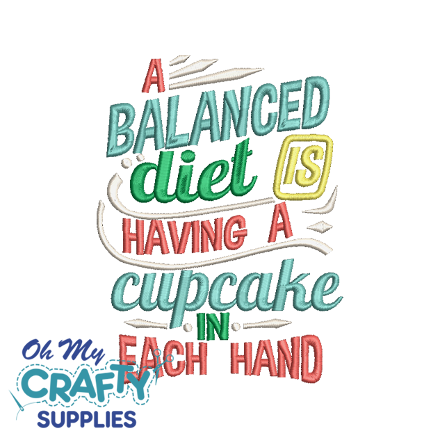 Balanced Diet 624 Embroidery Design