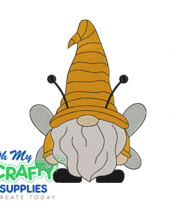 Bee Gnome 324 Embroidery Design