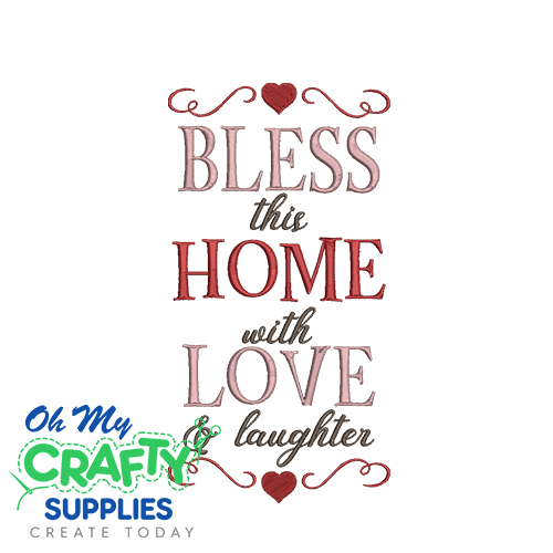 Bless This Home 5925 Embroidery Design