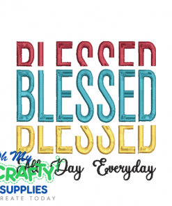 Blessed 1018 Embroidery Design