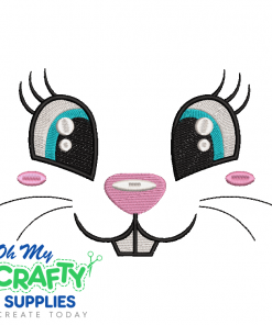 Bunny Face 123 Embroidery Design