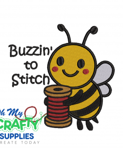 Buzzin' To Stitch Embroidery Design