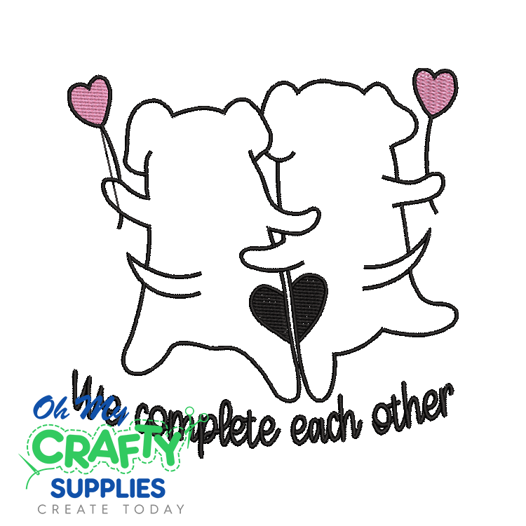 Complete Each Other 1923 Embroidery Design
