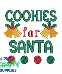 Cookies For Santa 111 Embroidery Design