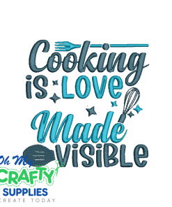 Cooking Is Love 75 Embroidery Design