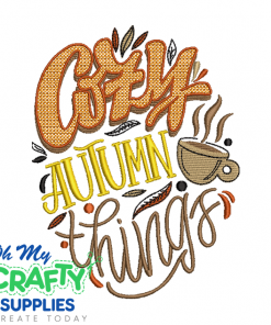 Cozy Autumn Things 813 Embroidery Design