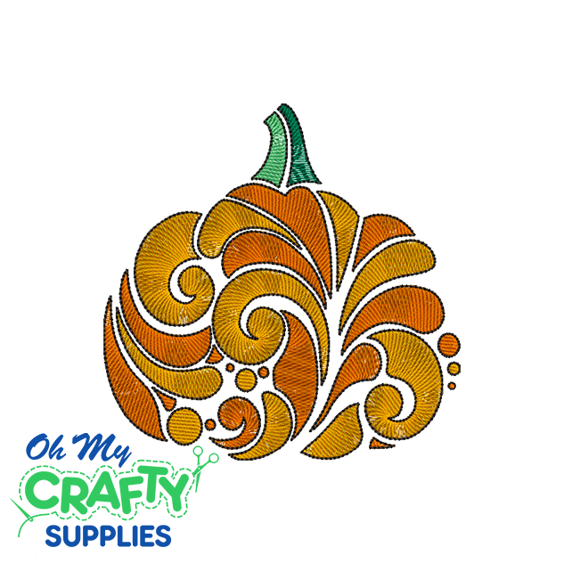 Designer Pumpkin 925 Embroidery Design