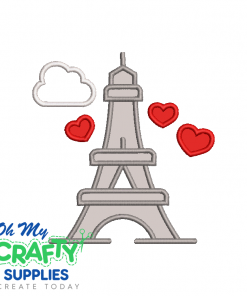 Eiffel Tower 111 Applique Design