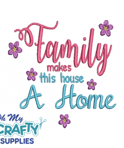 Family Home 5122 Embroidery Design