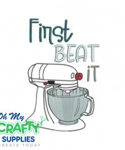 First Beat It 1023 Embroidery Design