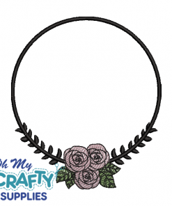 Floral Frame 42922 Embroidery Design