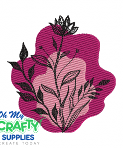 Double Color Floral 425 Embroidery Design