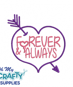 Forever and Always 1230 Embroidery Design