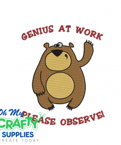 Genius At Work 529 Embroidery Design