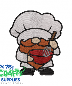 Gnome Chef 420 Embroidery Design