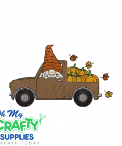 Gnome Truck 831 Embroidery Design
