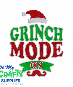 Grinch Mode 122 Embroidery Design