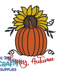Happy Autumn 719 Embroidery Design
