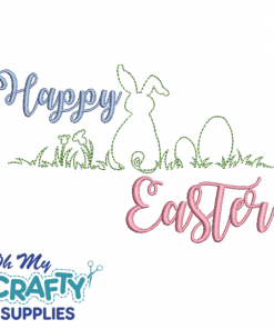 Happy Easter 21822 Embroidery Design