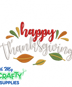 Happy Thanksgiving 11822 Embroidery Design