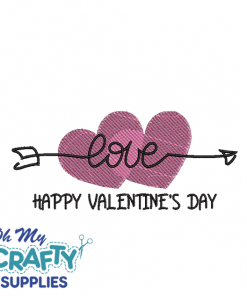 Happy Valentine's Day 11222 Embroidery Design